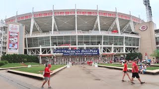 My First Time At Great American Ballpark In Cincinnati Ohio - Skyline Chili Dog & Front Row Seats