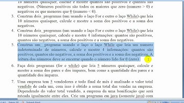 aula 3778 algoritmos exercicio 4 e 5 lendo numeros quaisquer e processando.avi
