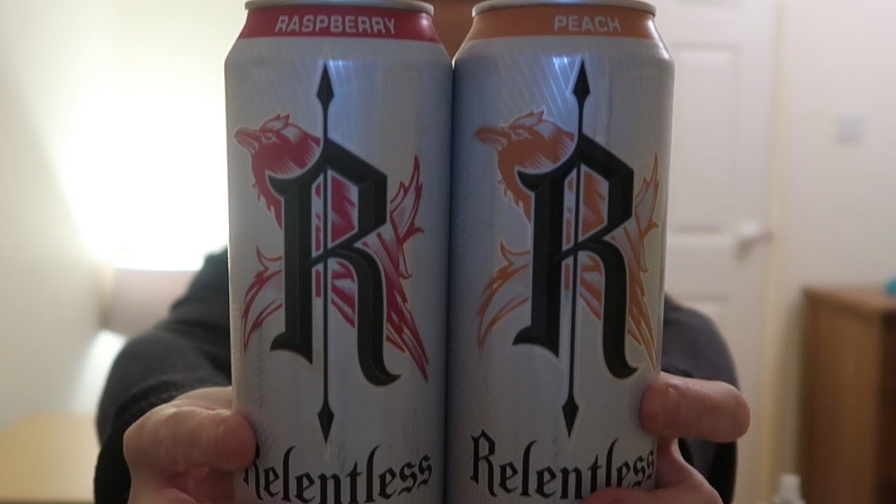 Relentless Zero Sugar - Peach and Raspberry flavours - Review and Tasting