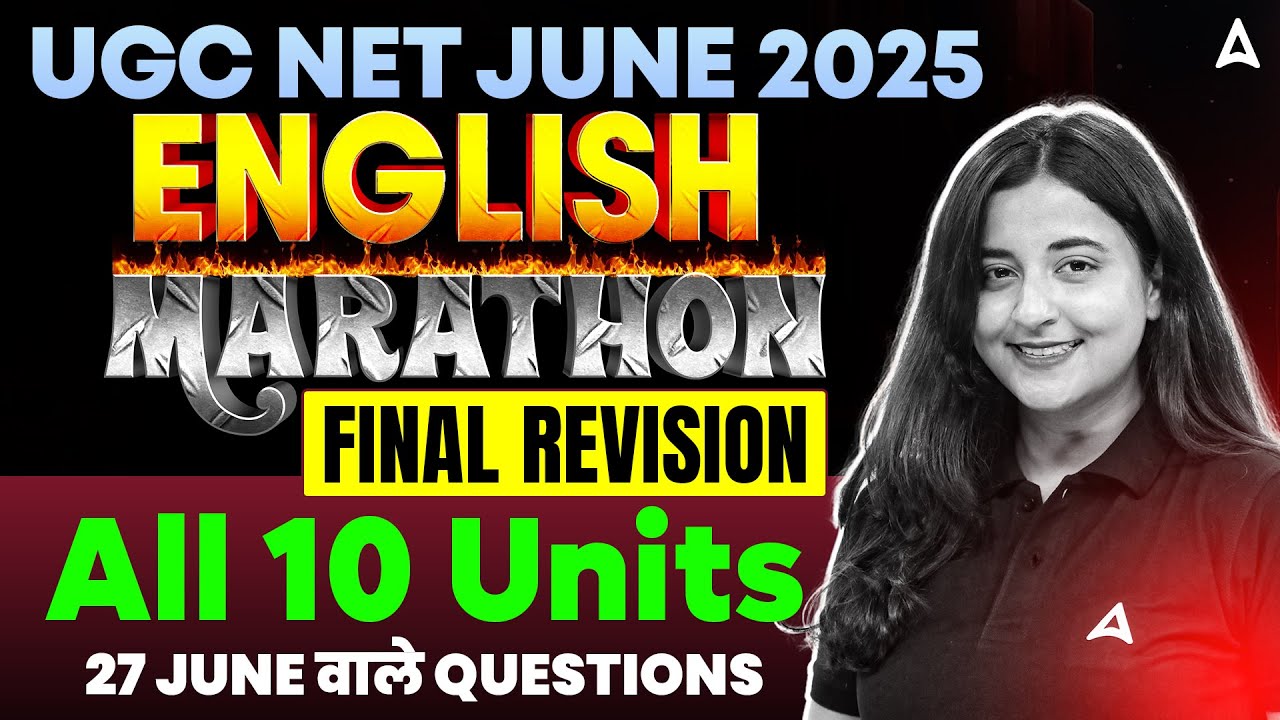 UGC NET English Literature Marathon | All 10 units Complete Revision By Aishwarya Ma'am