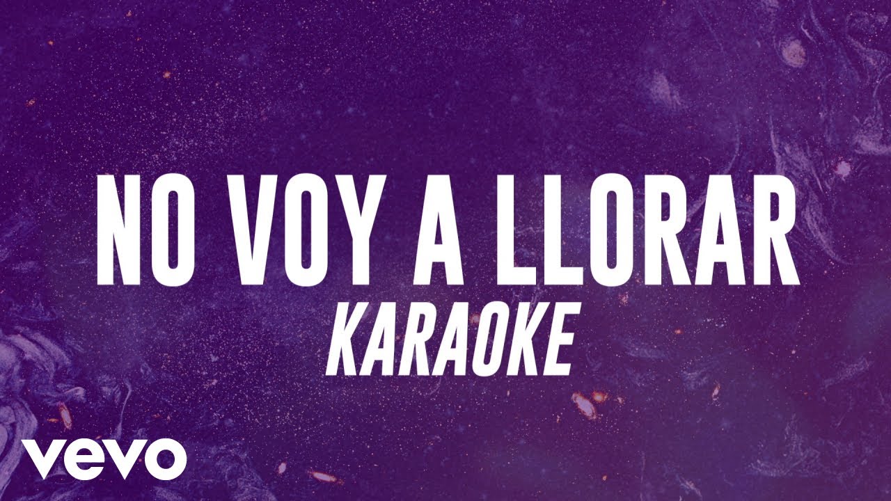 Majo Aguilar - No Voy A Llorar (Karaoke)