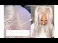 How to retouch + lighten blonde hair to a Platinum White Blonde Hair | Gizelle Ramirez