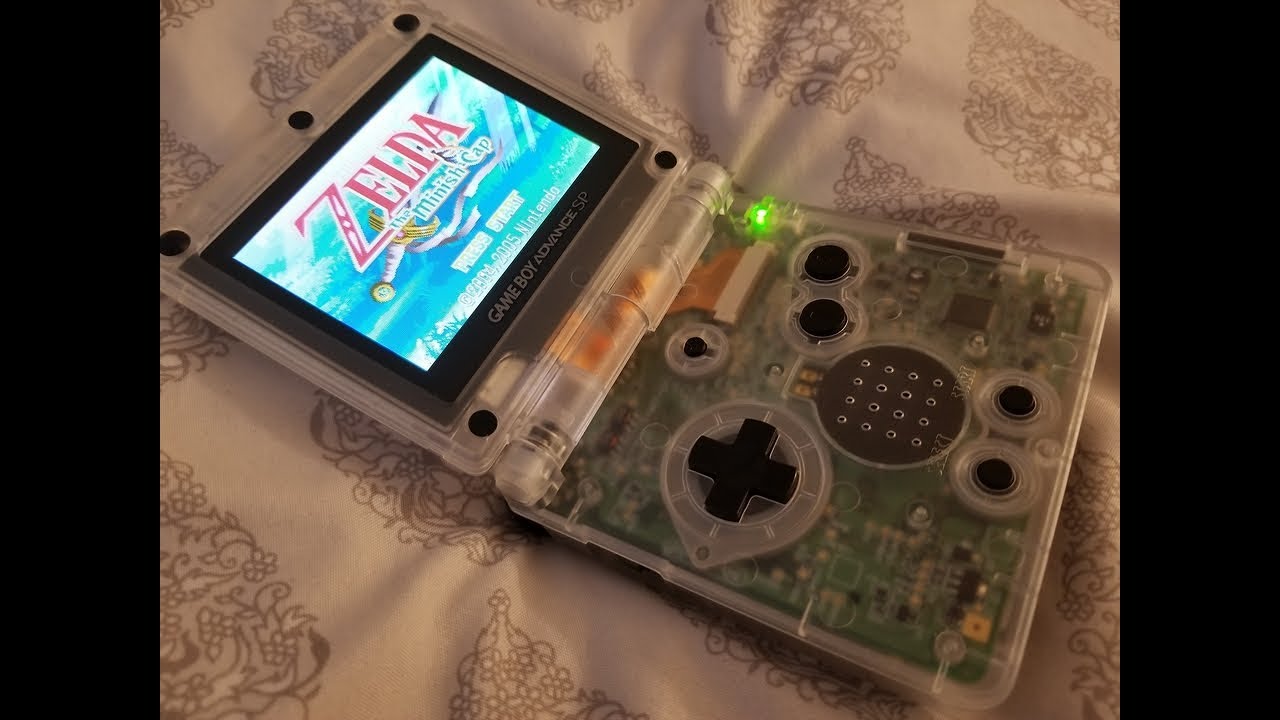 Clear Nintendo Gba Sp Shell Installation Finally Youtube