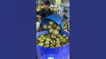 Best Coconut Cutting Machine - Fruit Cutting Skills