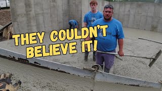 Concrete Crisis: How We Saved a Floor Pour Gone Wrong!