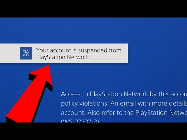 Account suspension playstation