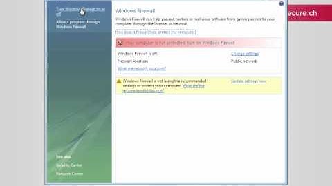 Activating Firewall Windows Vista (EN)
