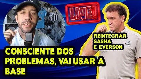PRIMEIRA ENTREVISTA DE CUCA NO COMANDO DO SANTOS