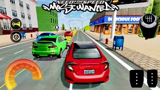 Car Driving School Simulator Gameplay - Honda Civic Race In Street - GAME MASTER screenshot 4