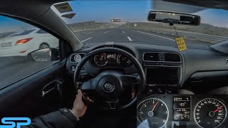 2011 VOLKSWAGEN POLO 1.6 TDI STAGE 2 +200 HP - AUTOBAHN POV Test Sürüşü I 4K