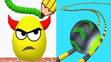 Satisfying Mobile Gameplay - Draw To Smash vs Going Balls All Levels