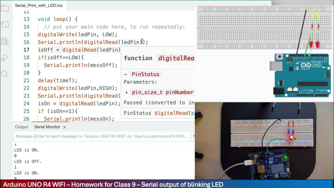 Homework for Paul McWhorter's Arduino Uno R Class 9: https://www ...