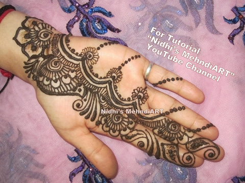 Simple Mehndi Designs For Hands Henna Tattoo Youtube Bee5621f