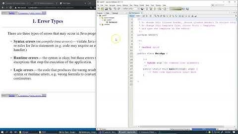 7.1 Exceptions, Console Input Validation, Handling Errors
