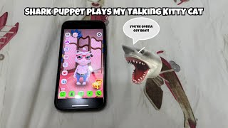 SB Movie: Shark Puppet plays My Talking Kitty Cat!