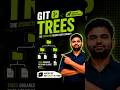 Blob stores files. Trees connect everything together. That’s how Git works internally.