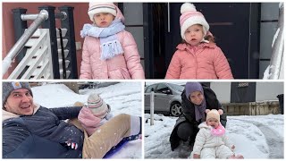 TESTIRAMO NOVE SANKE: Fatima se pridruzila sankanju. 325/365.