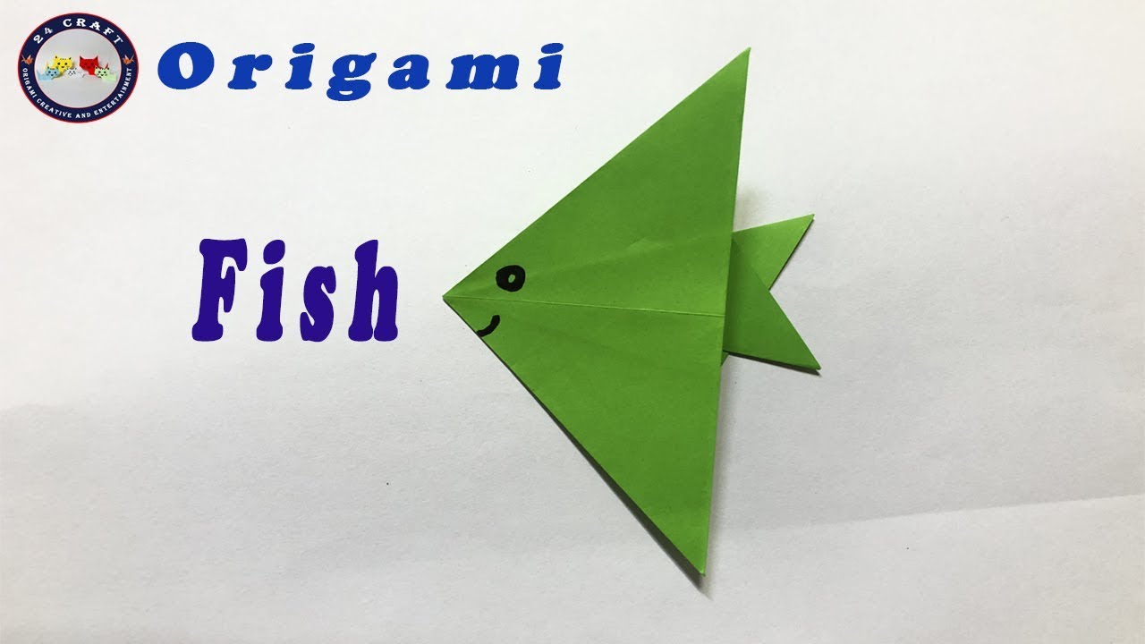 How To Make Origami Fish With Paper/ Origami For Kids/ origami video ...