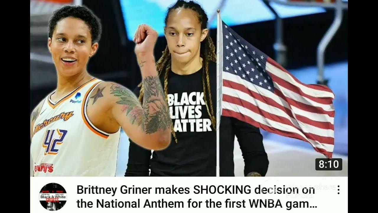 Brittney Griner Stands for National Anthem YouTube