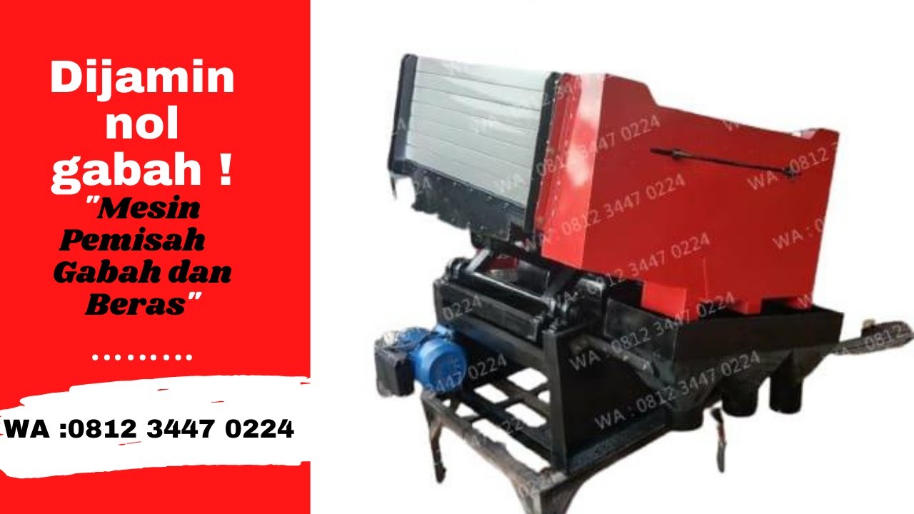 Mesin pemisah gabah padi dan beras ayakan bagus Paddy Separator hasil Nol gabah dengan alat ini