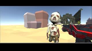 Zombie FPS Made with Unity Using Navmesh for Pathfinding Algorithms.