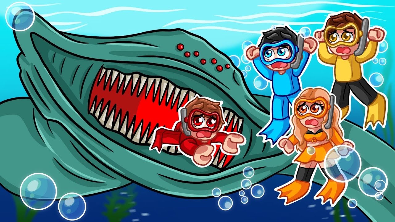 Sobrevive a los MONSTRUOS MARINOS en Roblox!
