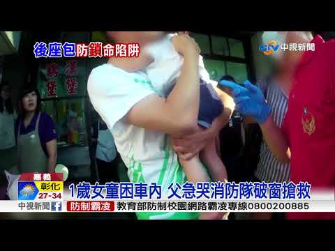 夏日曝曬車溫高 幼童困車內意外頻傳│中視新聞 20180605