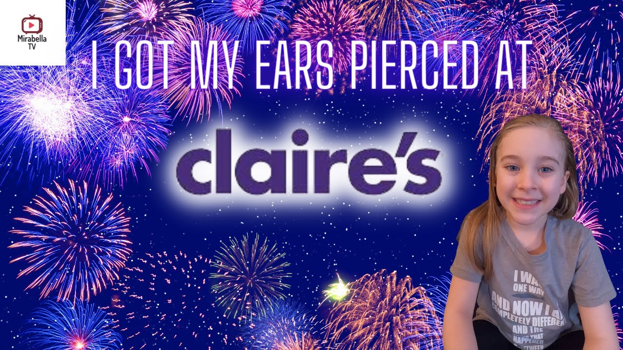 GETTING MY EARS PIERCED AT CLAIRE'S.. 