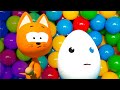 Meow Meow Kitty play with balloons