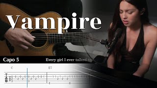 PDF Sample vampire - Olivia Rodrigo Fingerstyle Guitar Easy guitar tab & chords by Yuta Ueno.