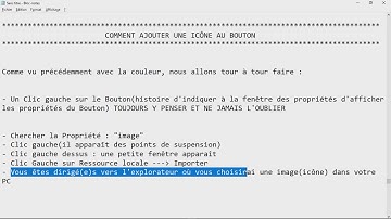 Visual_Basic 31 COMMENT AJOUTER une ICÔNE au BOUTON VB.NET