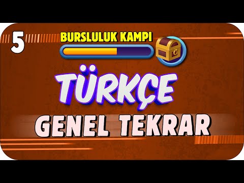 5.Sınıf Türkçe Genel Tekrar ✍ Bursluluk Kampı #2022