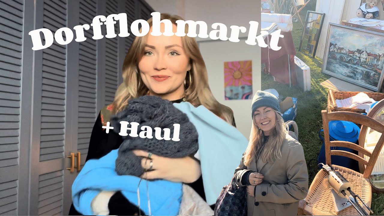 Flohmarkt-Vlog & Secondhand-Haul | Come Thrift with Me | Dorfflohmarkt im Herbst 🍁