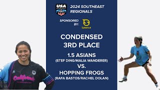 Hopping Frogs vs. 1.5 Asians (Condensed Series) | Southeast Regionals 2024 | 3rd Place screenshot 2