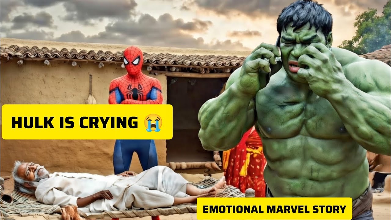 Hulk Ka Bap Mar Gaya 😭 | Crying Hulk Emotional Story 💔 | Marvel Sad Movie Style