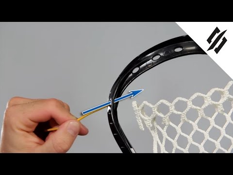 How to String a Lacrosse Head | Top String Loop Start | Step 1 | StringKing