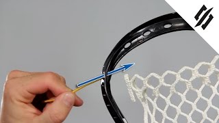 Famous How to String a Lacrosse Head | Top String Loop Start | Step 1 | StringKing Wealth