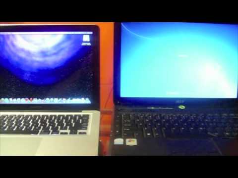 MacBook Pro 13 vs. Acer Aspire 4330 Boot-up & Shut Down - YouTube