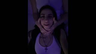 Expressive Woman Posing with Playful Choking Gestures#playfulmood #expressiveposes