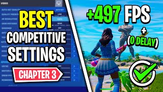 The BEST Competitive Settings in Fortnite Chapter 3! (Boost FPS & Lower Input Delay)