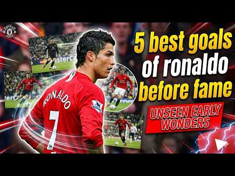 5 UNSEEN Goals of Cristiano Ronaldo 🐐 BEFORE Fame (You Won't Believe #3!)