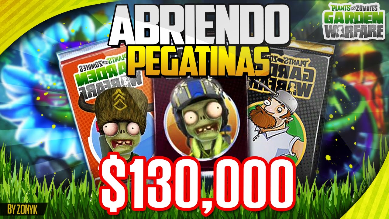 ¡Gastando $130,000 Monedas! (Sticker Packs x10) PvZ Garden Warfare slime expo
