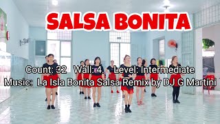 Salsa Bonita Line Dance l Bài Hướng Dẫn Dưới Video