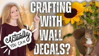 WALL DECALS For DIY Home Decor?? Step By Step UNIQUE Ideas