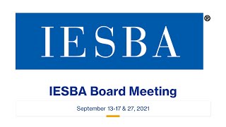 Virtual IESBA Board Meeting Day 5 - September 13-17 & 27, 2021