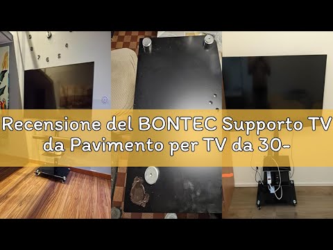Recensione del BONTEC Supporto TV da Pavimento per TV da 30-70 Pollici, Altezza Regolabile, VESA fin
