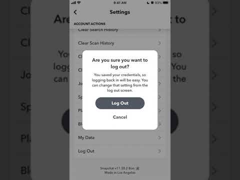 How to save login info in Snapchat?