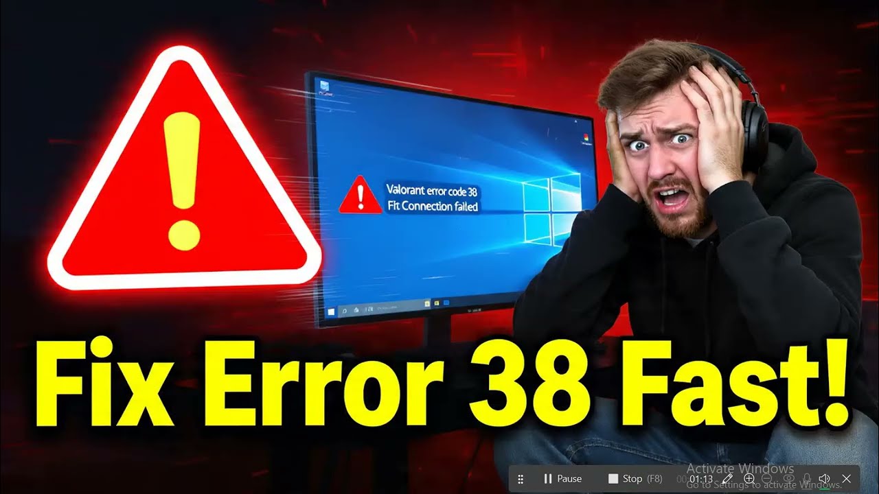 How to fix Valorant error code 38   Connection failed