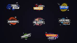 Ink Titles - Comic Text Plates with Smooth Ink FX (Ae, Pr, Dr, FCPX)