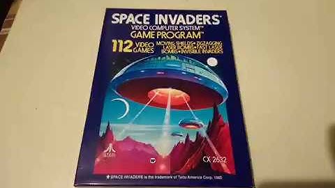 SPACE INVADERS Atari 2600 Video Computer System Game Program PAL Region Version Box 23.02.20